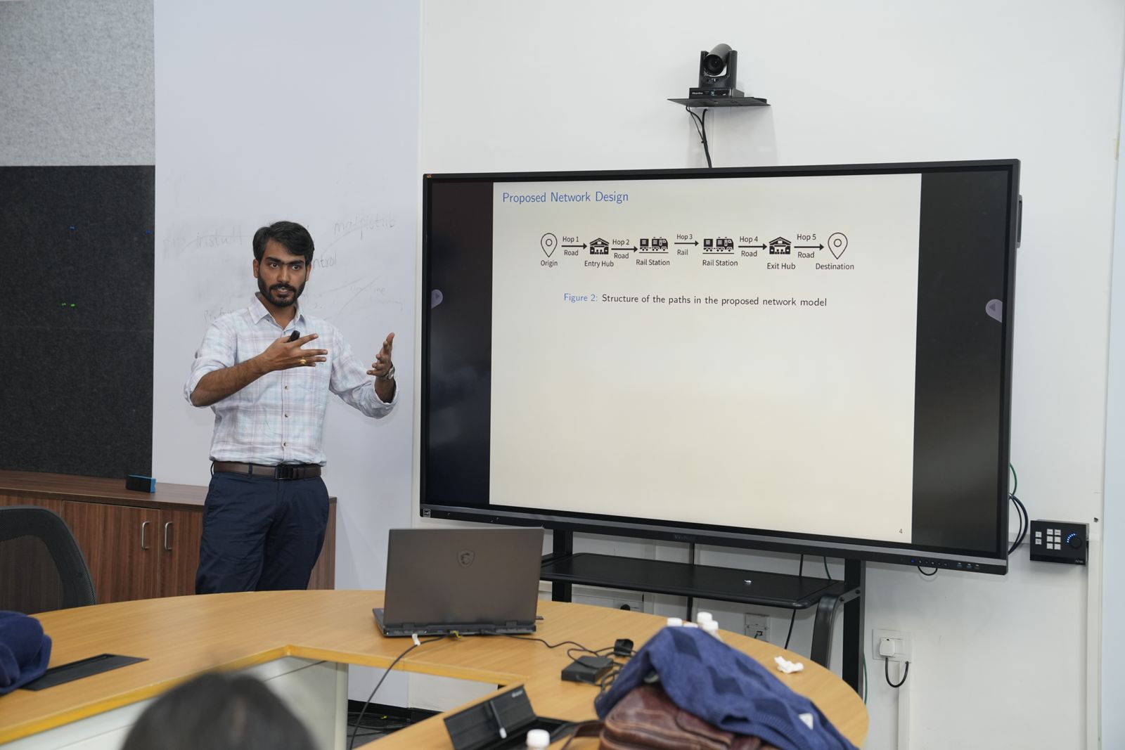 Prof. Navonil Mustafee during his lecture