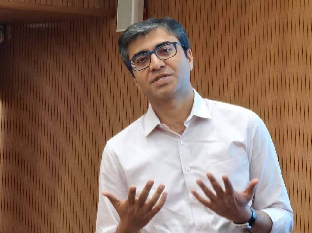 Dr. Ankur Garg during his lecture